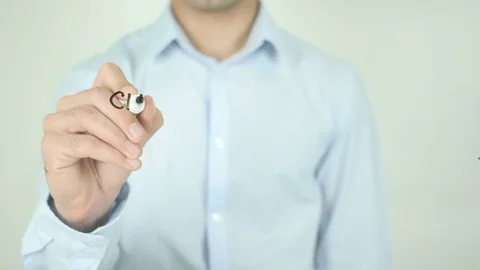 Change Is Never Easy But Necessary, Writing On Transparent Screen Stock Footage