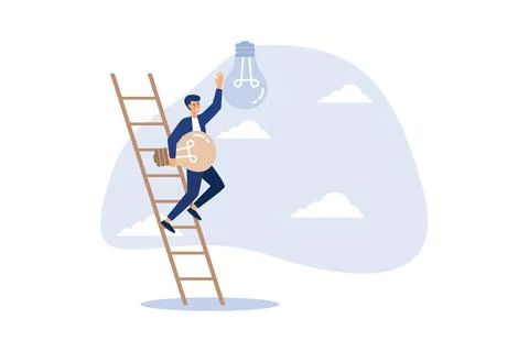 Change to new innovation, transform to new business, solution to disrupt or r Stock Illustration