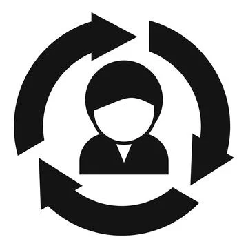 Change online client icon simple vector. Money meaning Ilustración de archivo