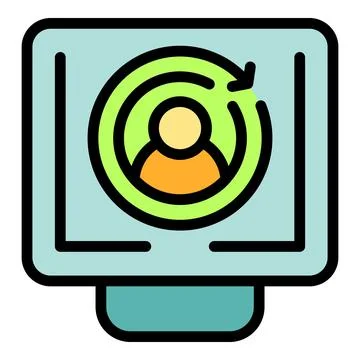 Change online form icon vector flat Illustration