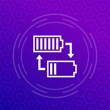 Change or replace a battery vector icon Stock Illustration