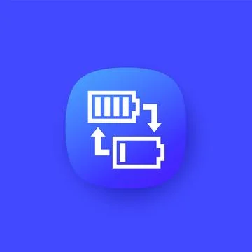 Change or replace battery vector icon Stock Illustration