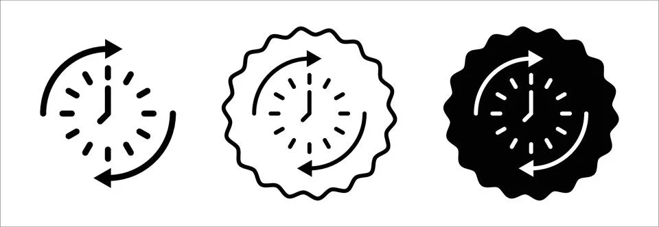 Change or update the date icon symbol set collection. Change or update the .. Stock Illustration