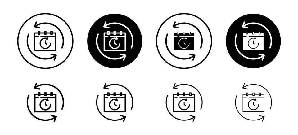 Change or update the date vector icon set collection. Change or update the .. イラスト素材