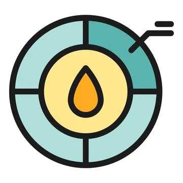 Change paint edit icon vector flat Illustrazione stock