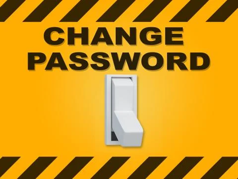Change Password concept Stock Illustration