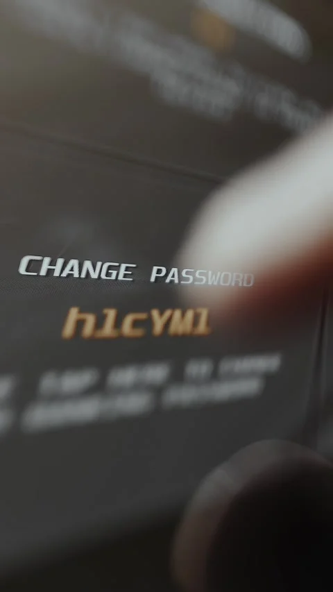 Change Password option, generating a new password by a double click Stock Footage 329751896