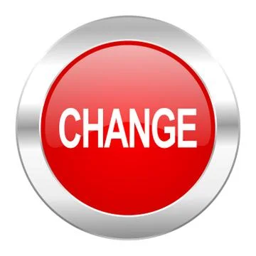 Change red circle chrome web icon isolated. イラスト素材