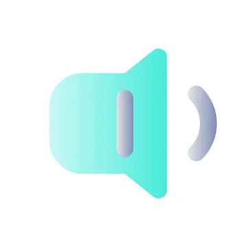 Change ringer volume flat gradient color ui icon イラスト素材