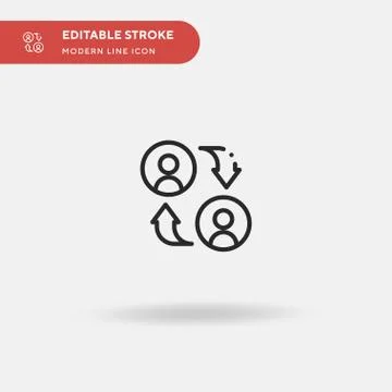Change Simple vector icon. Illustration symbol design template for web mobile イラスト素材