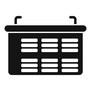 Change solar panel icon simple vector. Fixture module Illustrazione stock