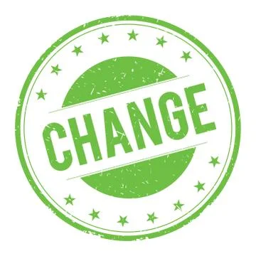 CHANGE stamp sign Stock Illustration
