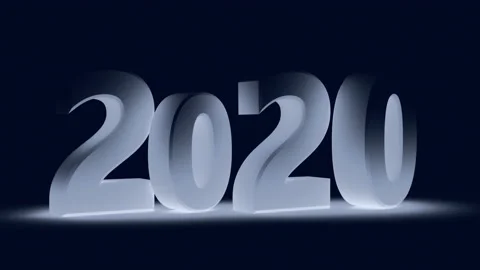 Change text 2020 in 2021 Stock Footage 132966672