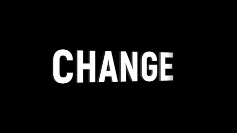 Change text 3D word rotation animation video effect for trailer title Video stock 313715543