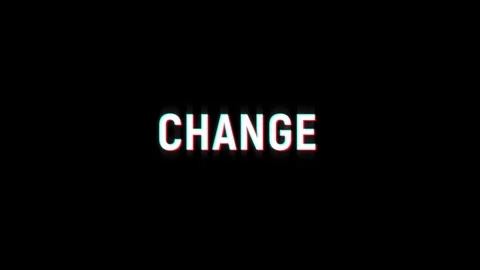Change text word glitch effect loop animation 4K video effect Stock Footage 313265789