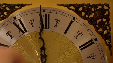 Change the time on the clock Stock Footage 73753103