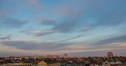 Change the twilight of sunset, the transition from night to night Stock Footage 105790904
