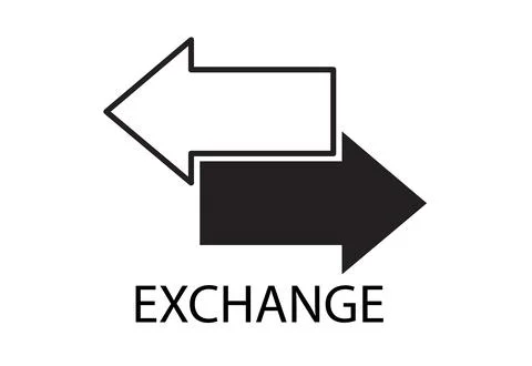 Change vector icon on white Stock Illustration