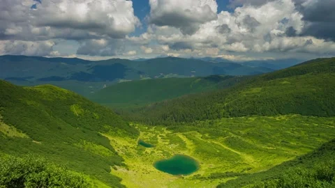 Change of weather in the mountains Stock Footage 205046495
