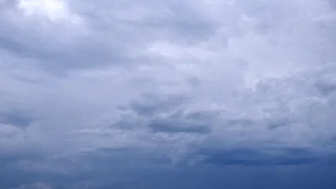 Change in the weather, storm clouds moving across the sky Video stock 313787430