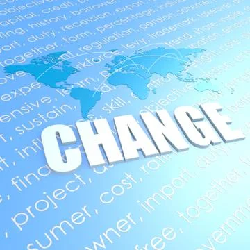 Change world map Stock Illustration