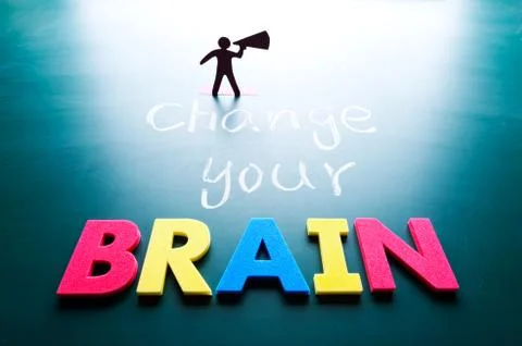 Change your brain concept Stock Photos