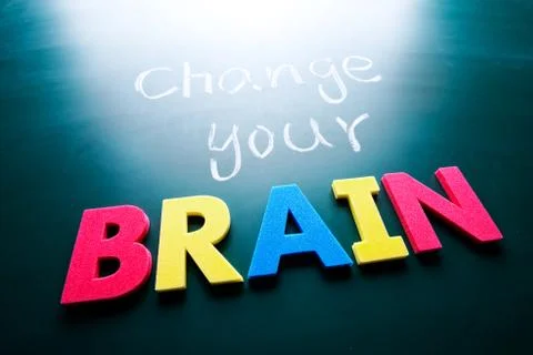 Change your brain concept Stock-Fotos