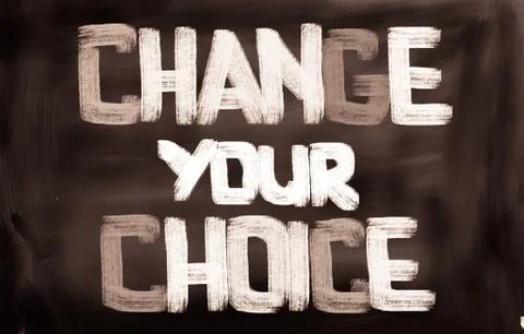 Change your choice concept Stock Illustration