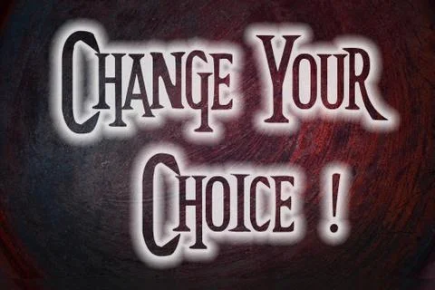 Change your choice concept Stock Illustration