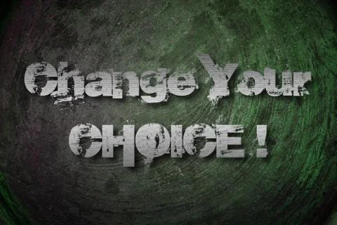 Change your choice concept Stock Illustration