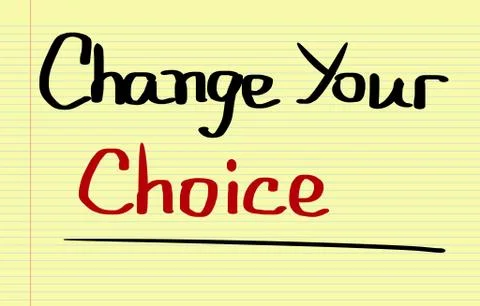 Change Your Choice Concept 스톡 일러스트