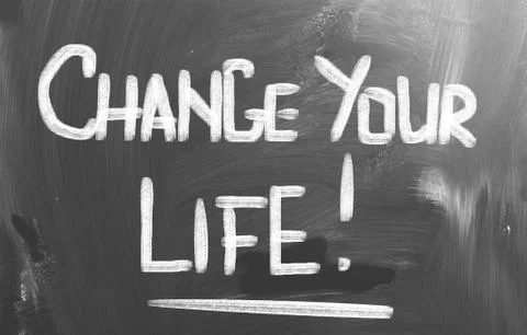 Change Your Life Concept Illustrazione stock