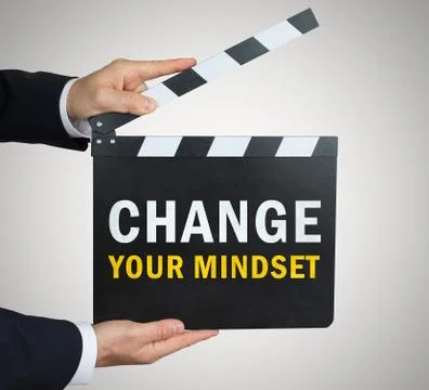 Change your Mindset - clapperboard concept Stock Photos