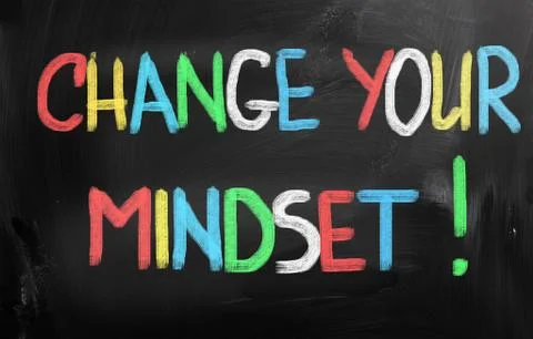 Change your mindset concept Illustrazione stock
