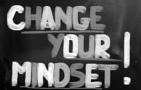 Change your mindset concept Illustrazione stock