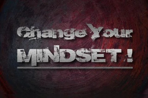 Change your mindset concept 스톡 일러스트