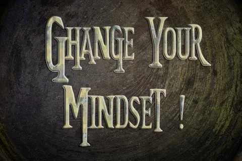 Change your mindset concept 스톡 일러스트