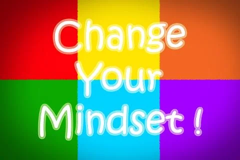 Change your mindset concept Ilustração Stock