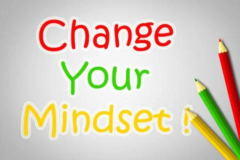 Change your mindset concept Illustrazione stock