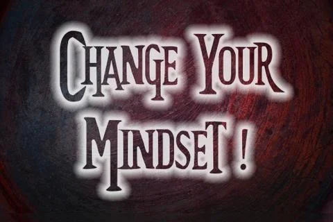 Change your mindset concept Stockillustratie