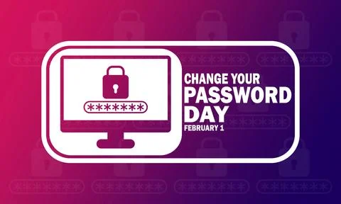 Change Your Password Day Ilustración de archivo