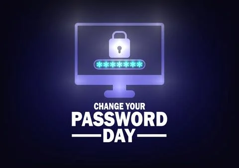 Change Your Password Day Stock Illustration