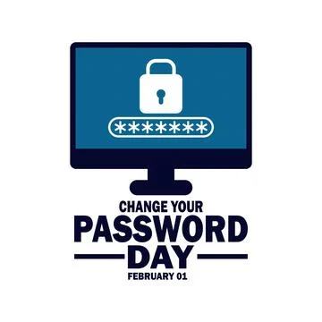 Change Your Password Day Vector illustration 스톡 일러스트