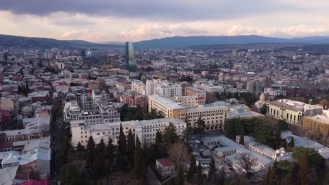 Changeable cloudiness in the city Stock Footage 238806093