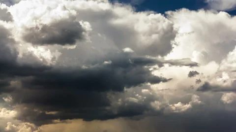 Changeable weather: cloudy, rain weather turns into a sun. - Time Lapse 4K Or Hd Video stock 37903760