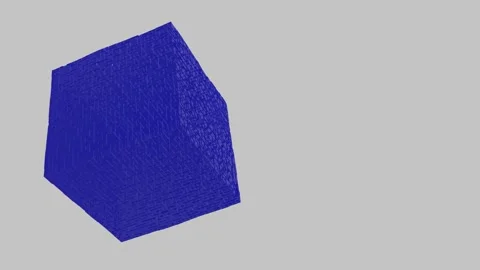 Changes concept  animation from cube to sphera Stock Footage 130317467