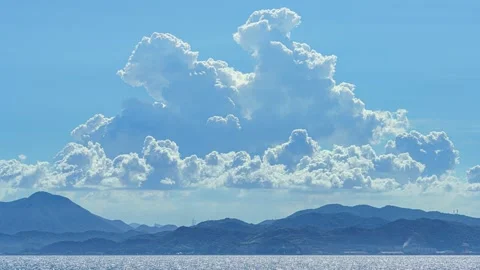 Changes in Cumulonimbus Clouds. Stock Footage 309089540
