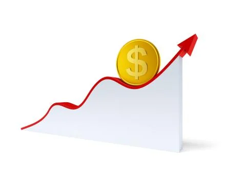 Changes in the dollar exchange rate Stock Illustration
