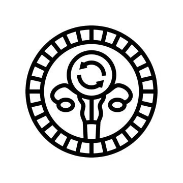 Changes in menstrual cycle disease symptom line icon vector illustration Stock Illustration