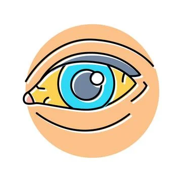 Changes nail appearance disease symptom color icon vector illustration Stock Illustration